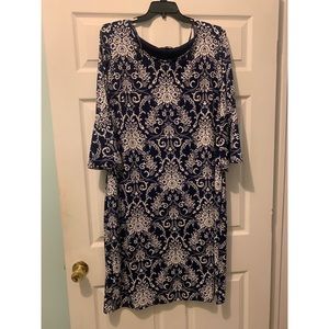 Blue Print Dress
